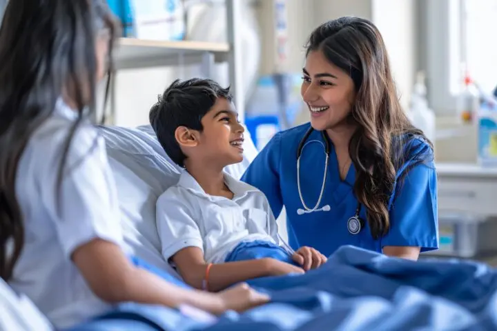 Servicio de enfermería auxiliar a Pacientes menores, en Hospitales, Clínicas de Salud y Domicilios 24/7